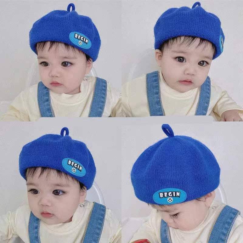 Infant and Young Children Knitted Yarn Beret for Boys and Girls