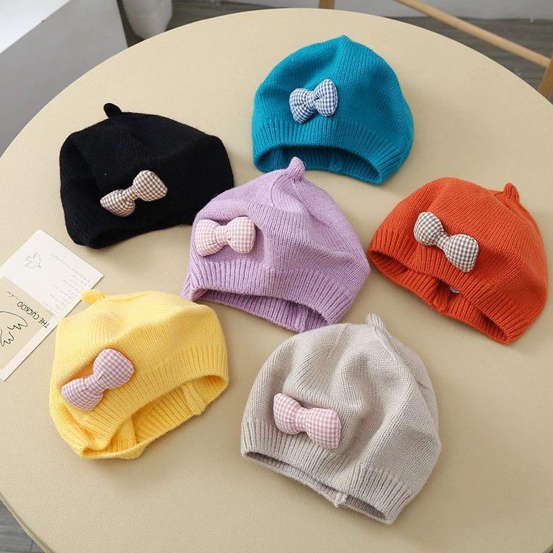 Knitted Children's Bowtie berets