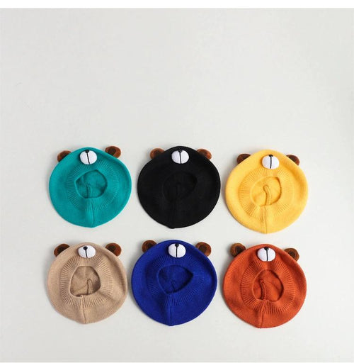 Adorable Kids Bear Beret
