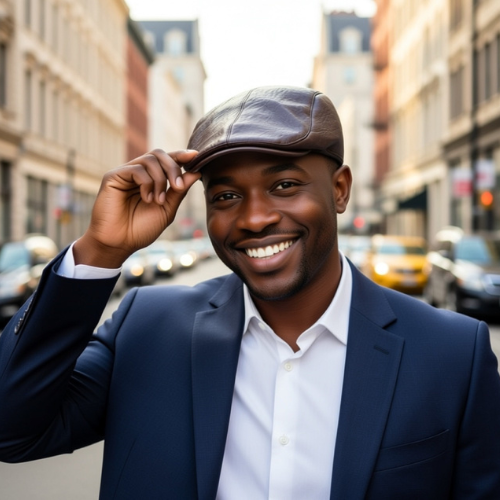 The Luxe Leather Cap