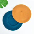Elegant women wool plain beret cap