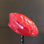 Fashion bright color vintage women leather beret