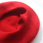 Sugar bean little ball woolen women beret hat