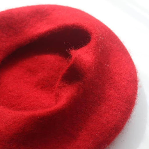 Sugar bean little ball woolen women beret hat