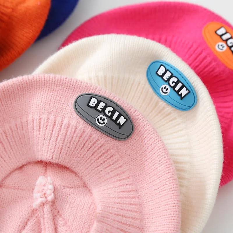 Infant and Young Children Knitted Yarn Beret for Boys and Girls