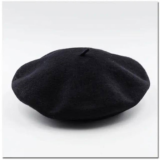 Elegant women wool plain beret cap