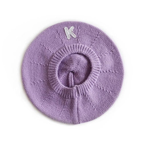 Popular baby knitted woolen letter berets
