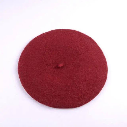 Elegant women wool plain beret cap